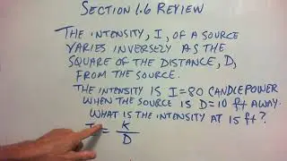 College Algebra - Section 1.6 Review