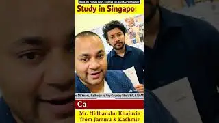 Singapore Study Visa 100 % Fees after Visa - Visa Approved in 10 Days