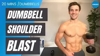 DUMBBELL SHOULDER BLAST | Build muscle in 20 minutes at home | 
