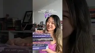 READING A BOOK FOR EVERY COLOR - PURPLE EDITION 💜☂️🎆 #booktube #bookworm #booklover #bookreview
