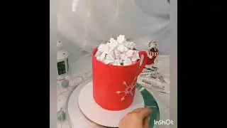 Новогодний торт кружка