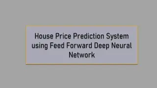 House Price Prediction System with Deep Neural Network on Boston Housing Dataset | (Tensorflow 2.0 )