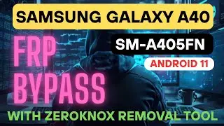 Samsung Galaxy A40 FRP Bypass | SM-A405FN FRP Bypass | ANDROID 11 SECURITY PATCH SEPT 2021