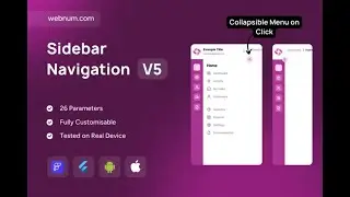 FlutterFlow Sidebar Menu Widget 📱✨ 