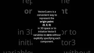 Tips 11 || Vector3.zero in unity 3d || Learn Unity || Game Developer Unity #shorts #gamedev