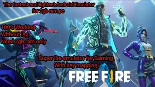 The fastest and lightest Android Emulator for 2gb ram pc#smartgagalite#freefiremax#androidemulator