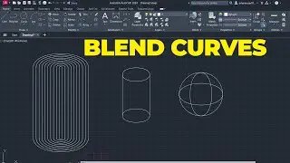 AutoCAD Dersleri -Blend Curves (Karışım Eğrileri) | AutoCAD 2024 