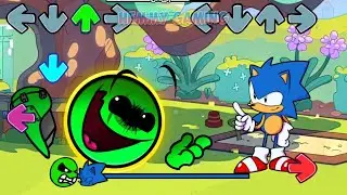 FNF NEW Geometry Dash 2.3 vs Sonic Frontiers Characters Sings Can Can | Fire In The Hole FNF Mods