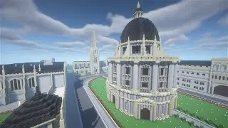 Oxford University from Civilization VI but in Minecraft