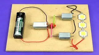How to Make a DC Motor Generator at Home | School Science Project Working Model