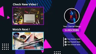 YouTube End Screens Vol.4 | After Effects Template