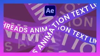 Threads like Text in After Effects | After Effects Tutorial