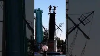 Прыжки на горных лыжах в бассейн. Europa-Park, Германия