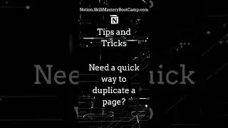 Notion Tips | Duplicate Any Page in Seconds with Notion!