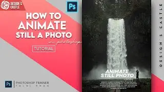 Animate still a photo in photoshop |How to make video effect in photoshop| photoshop animation