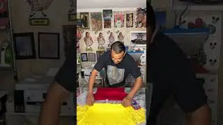 Designs with wording on light and dark cotton