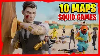 🥶10 BEST SQUID GAME Creative Maps In Chapter 3| Fortnite SQUID GAME Maps CODES 2022🥵