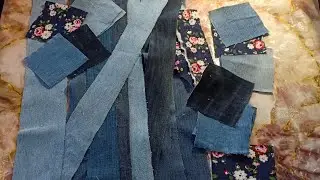 New thing made from denim scraps.
