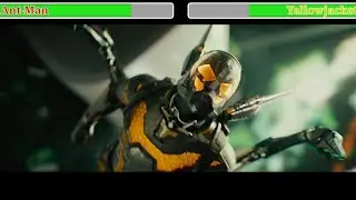 Ant-Man vs Yellowjacket with Healthbars - Helicopter Fight
