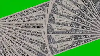 Free Green Screen: Dollar Money Transition Animation (HD)