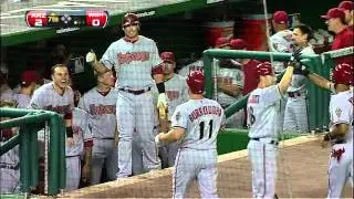 2011/08/23 Burroughs' two-run shot