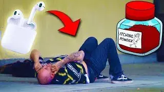 APPLE AIRPODS BAIT PRANK!!