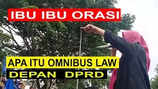 DEMO OF THOUSANDS OF CIANJUR BURSHERS REJECT OMNIBUSLAW AT THE CIANJUR DPRD OFFICE