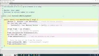 Java Swing 005: Solution to Button Grid Exercise