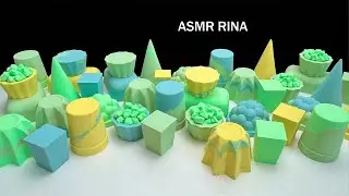 ASMR baking soda summer colors