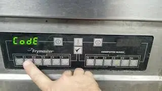 Setting Temperature on Frymaster Computer Magic digital control panel