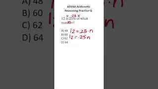 ASVAB/PiCAT Arithmetic Reasoning Practice Test Q: 