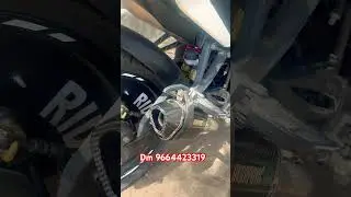 Acrophobic with band pipe in RS 200 real Sound with an withoutDB killer #exhuastsound #modified