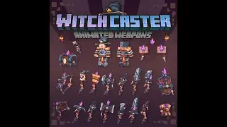 Witch Caster Animated Weapon Set