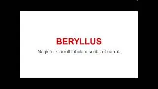 Tempus Fabulae- Beryllus