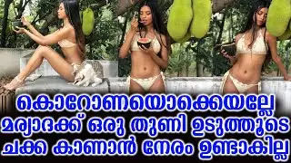 കൊറോണയൊക്കെയല്ലേ മര്യാദക്ക് ഒരു തുണി ഉടുത്തൂടെ ചക്ക കാണാൻ നേരം ഉണ്ടാകില്ല