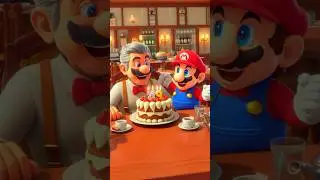 I love celebrating my birthday, don't you? 🎂#supermario #mario #nintendo #princess #cartoon #donkey