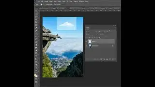 place cloud in photo in photoshop 