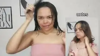 Cortando o cabelo curtinho em camadas 😳 será que deu certo??