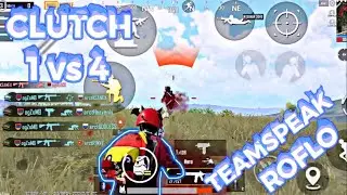 CLUTCH 1 vs 4 IN TOURNAMENT | TEAMSPEAK | PUBG Mobile