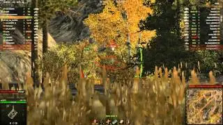 World of Tanks | AMX 13-90 ammo racks T110E5 in 2 shots from full health (0.7.4)