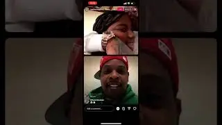 Kevin gates and ￼ finesse1time go live #kevingates #finesse #iglive
