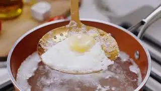 Pochierte Eier