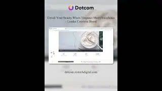 Introducing our cosmetic website built on Dotcom, designed to unveil your unique beauty. | #ytshort