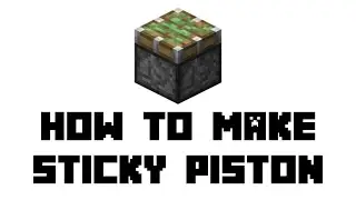 Minecraft: How to Make Sticky Piston #shorts #minecraft #minecraftshorts
