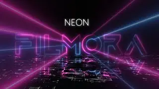 Light Ray Neon Text Animation in Filmora X
