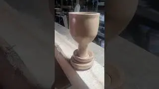 #woodturning magic ring goblet! a #wedding #gift  #woodturning #wood #femalewoodworker #lathe