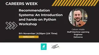 A Python Data Science And Machine Learning Workshop with Callum Webb