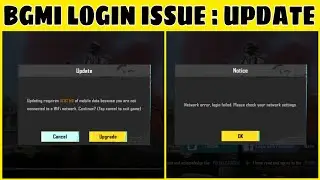✅Network Error Login Failed Please Check Your Network Settings || Bgmi Today Login Issue