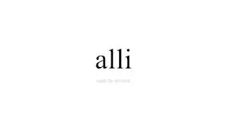 Spaans leren   alli