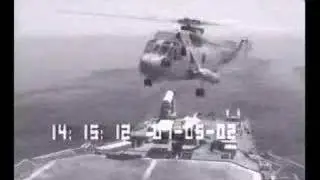 Helicopter Crash on Aircraft Carrier